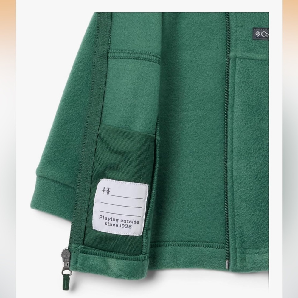 NWT Columbia Toddler Unisex Steens Mt II Fleece Jacket - 2T - Rain Forest Green - Picture 3 of 5